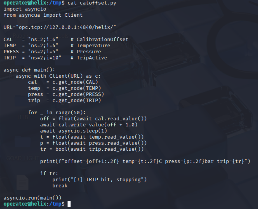 The naive caloffset.py ramp script