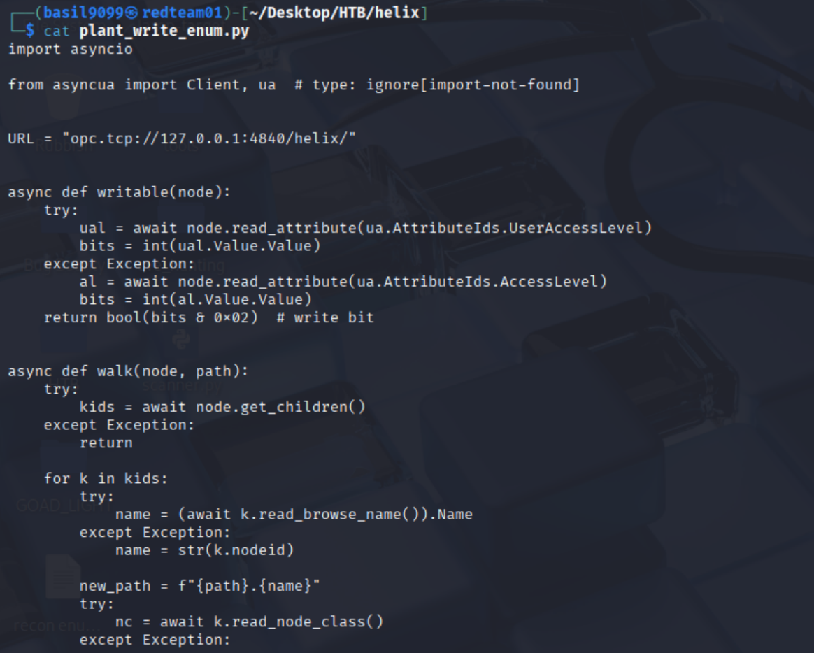 The writable-node enumeration logic in plant_write_enum.py