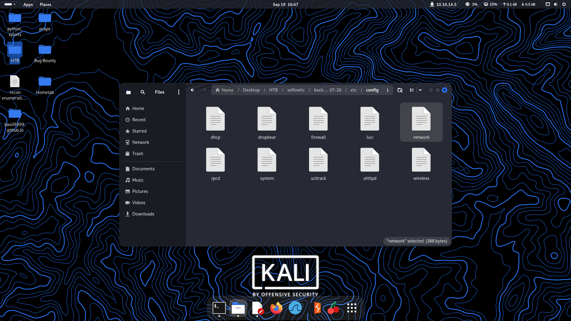 Inspected OpenWrt config files