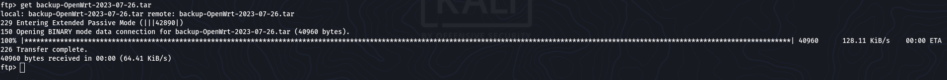 Download tar file and then unzip