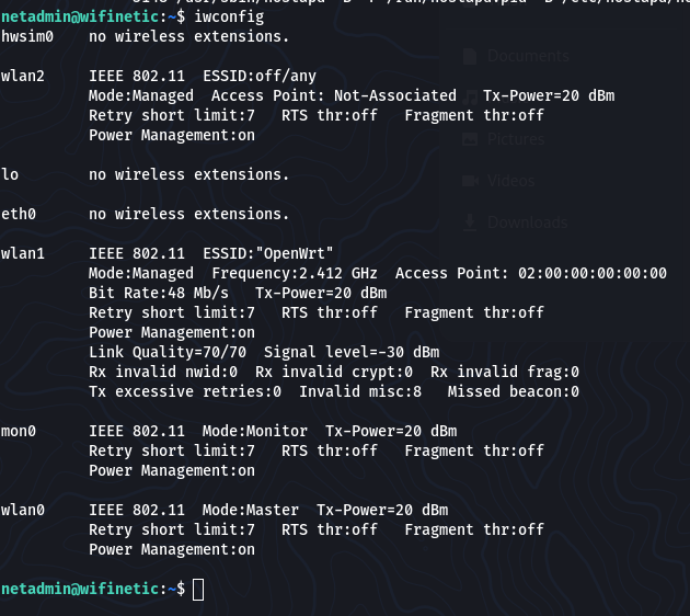 Local enumeration - iwconfig